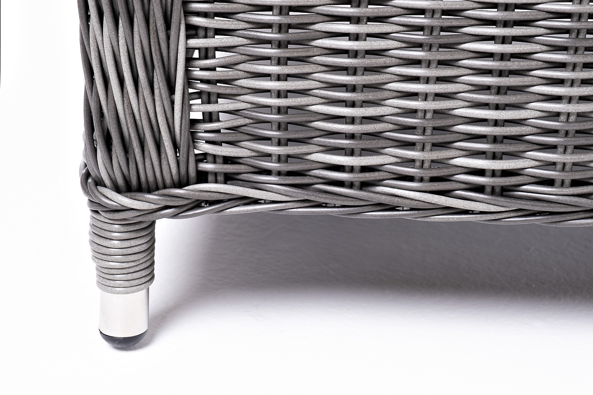 "Форилло" кресло раскладное плетеное, цвет графит