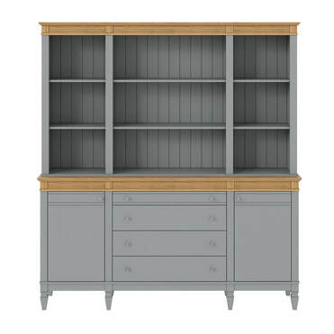 Буфет "Ольса" 400/424 (серый 7042/антик 24)