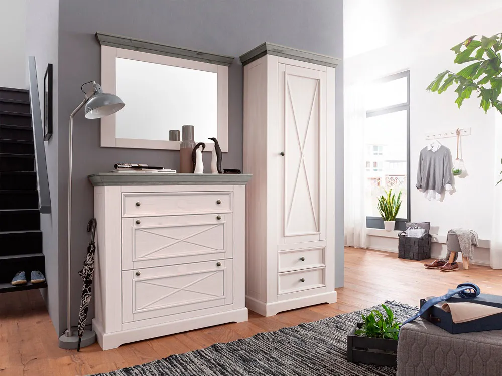 Тумба белая Форест для обуви (выставочный образец)